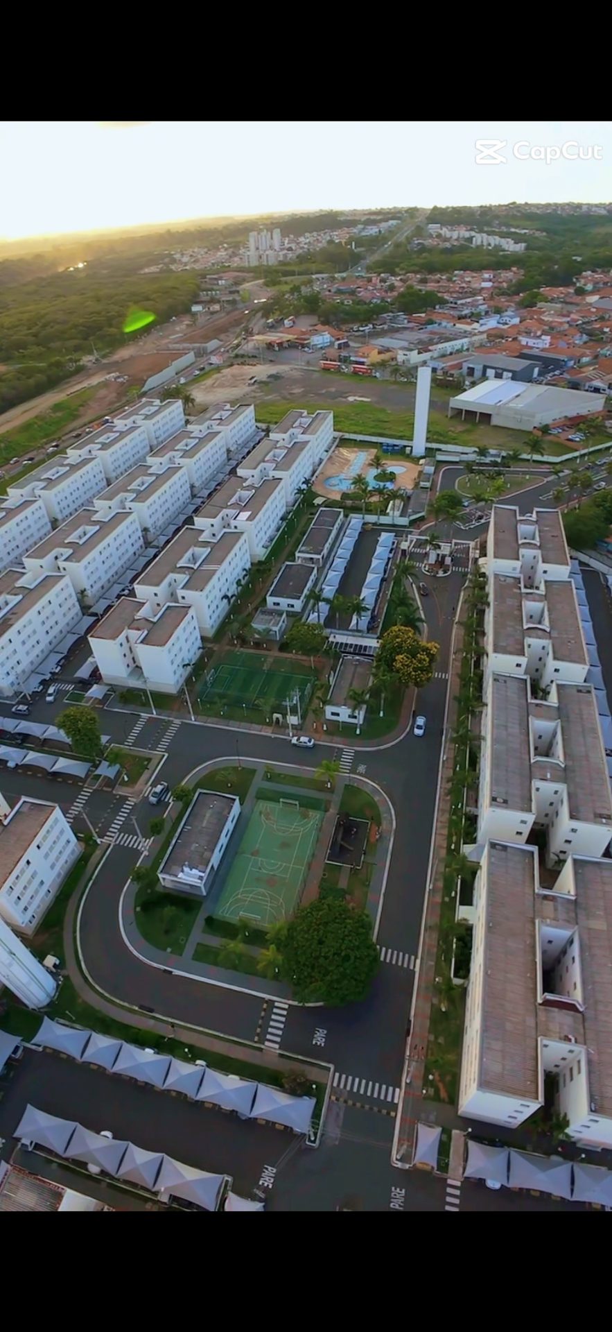 Vista aérea do Condomínio Paradiso em Santa Terezinha, Piracicaba